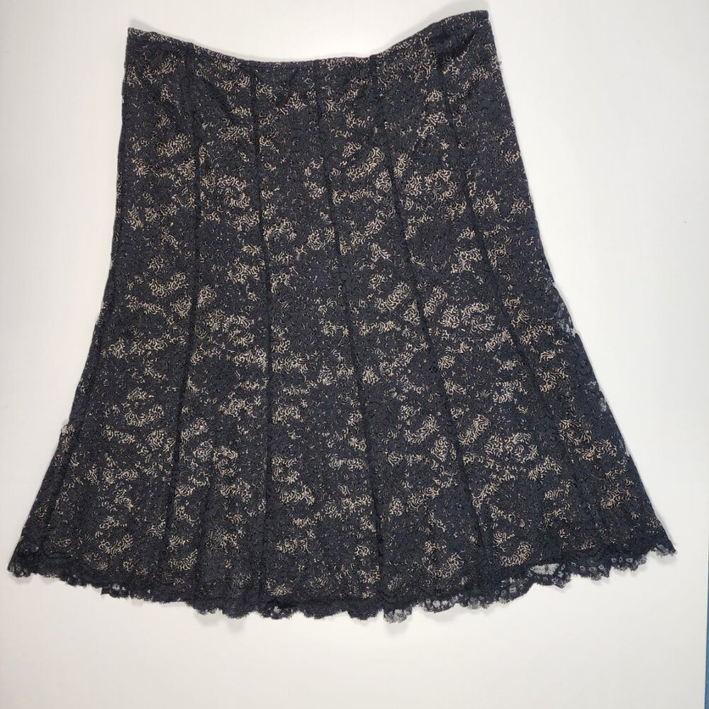 Ann Taylor Women Lace A-Line Skirt Size 8 Quiet Luxury Career‎ Minimalist